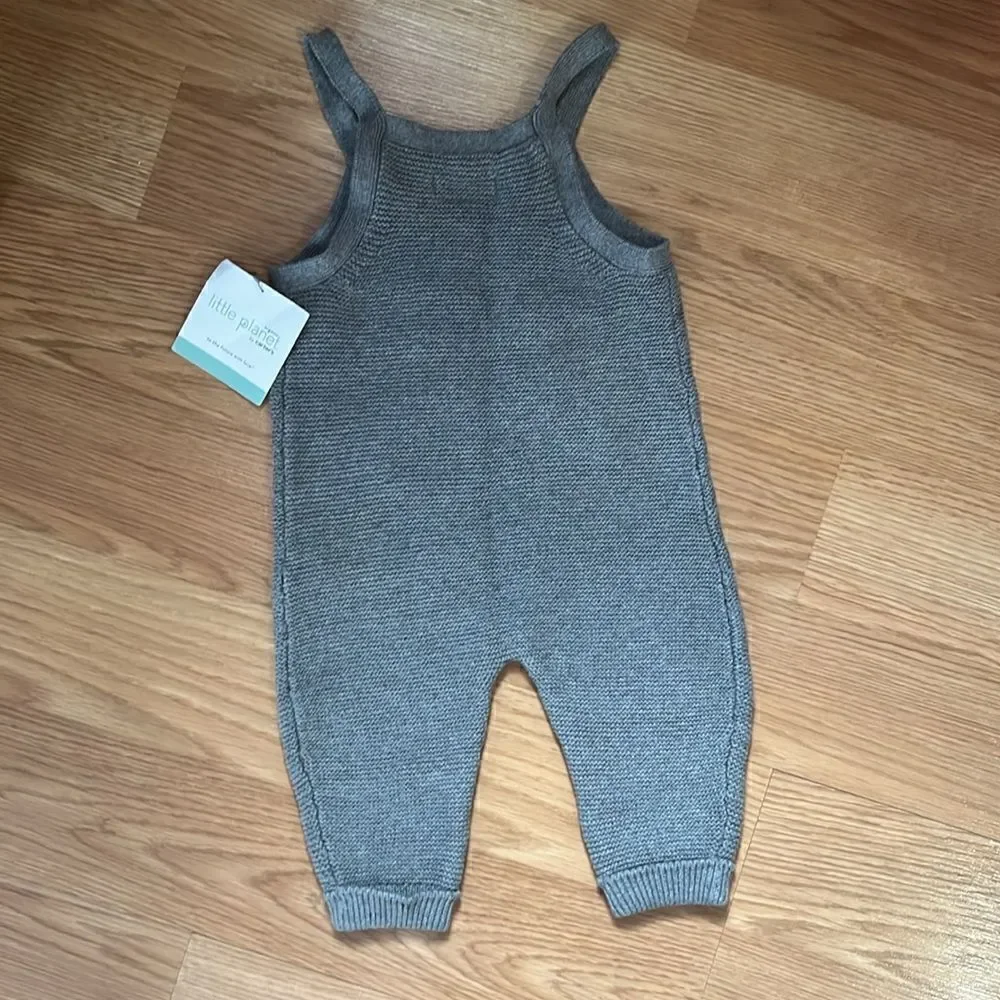 Little Planet by Carters Organic Sweater Knit Overalls